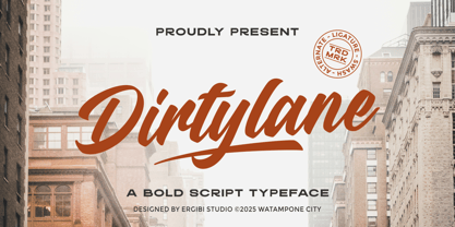 Dirtylane Font Poster 1