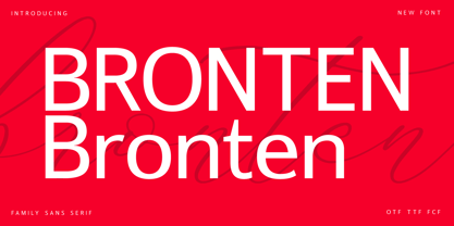 Bronten Font Poster 1