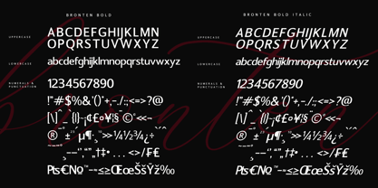 Bronten Font Poster 8