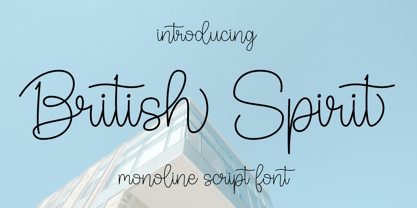 British Spirit Font Poster 1