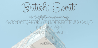 British Spirit Font Poster 7
