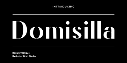 Domisilla Font Poster 1