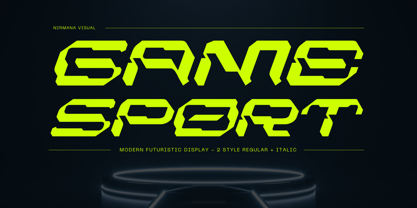 Game Sport Font Poster 1
