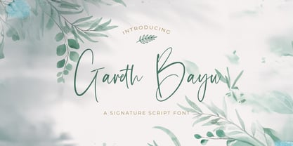 Gareth Bayu Font Poster 1