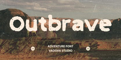 Outbrave Font Poster 1
