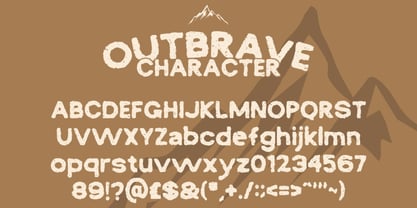 Outbrave Font Poster 2