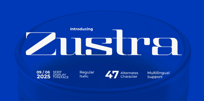 Zustra Font Poster 1
