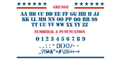 Liberty Stencil Font Poster 8