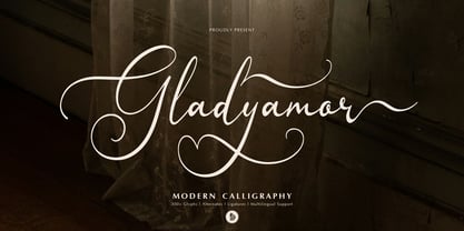 Gladyamor Font Poster 1