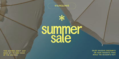 Sunquake Font Poster 6