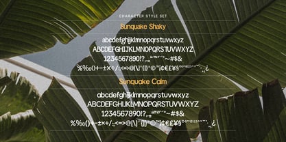 Sunquake Font Poster 2