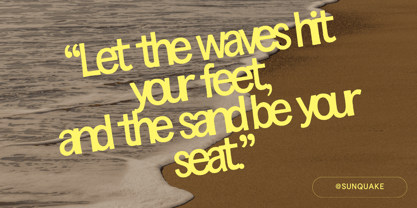 Sunquake Font Poster 7