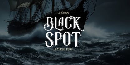 Black Spot Font Poster 1