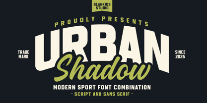 Urban Shadow Font Poster 1