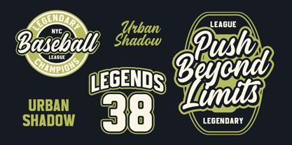 Urban Shadow Font Poster 4