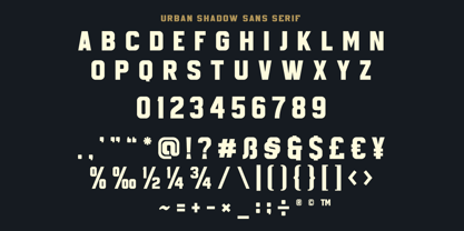Urban Shadow Font Poster 11