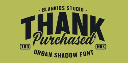 Urban Shadow Font Poster 13