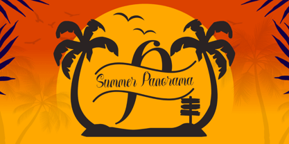 Summer Panorama Font Poster 1