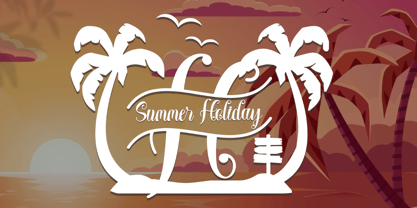 Summer Panorama Font Poster 4