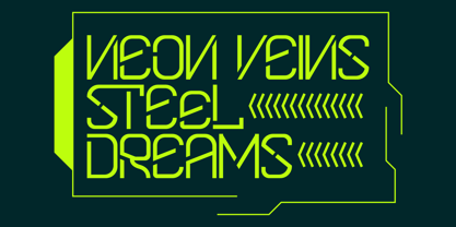 Quantum Futuristic Font Poster 2