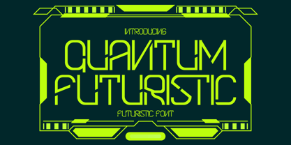 Quantum Futuristic Font Poster 1