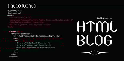 FX Diyamone Variable Font Poster 5