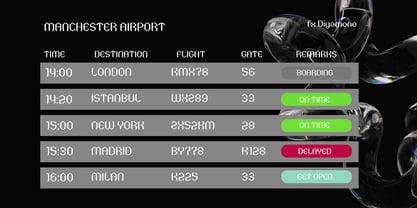 FX Diyamone Variable Font Poster 6