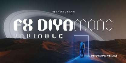 FX Diyamone Variable Font Poster 1