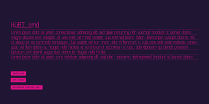Kubicore Font Poster 2