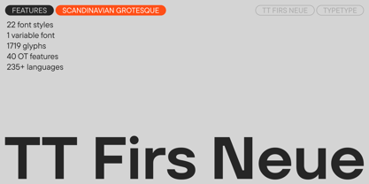 TT Firs Neue Font Poster 1