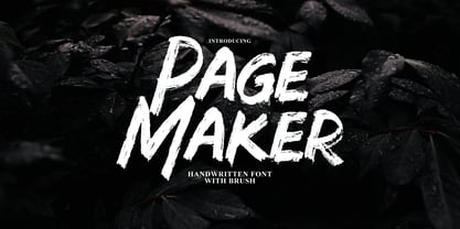 Page Maker Brush Font Poster 1