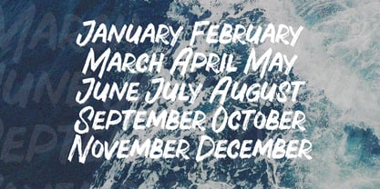 Page Maker Brush Font Poster 11