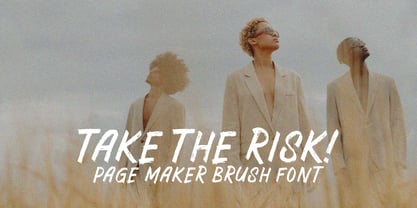 Page Maker Brush Font Poster 2