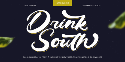 Drink South Font Poster 1