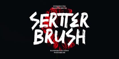 Sertter Brush Font Poster 1
