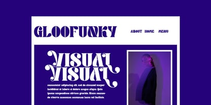 Gloofunky Font Poster 3