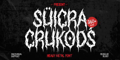 Suicra Crukods Font Poster 1