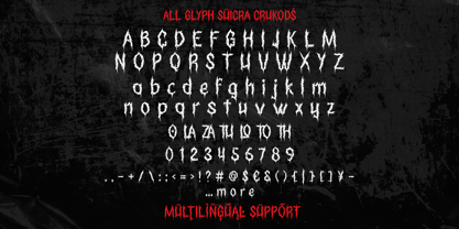 Suicra Crukods Font Poster 9