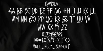 Raviola Font Poster 8
