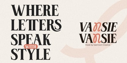 Vansie Font Poster 14