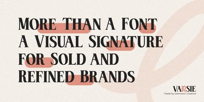Vansie Font Poster 2