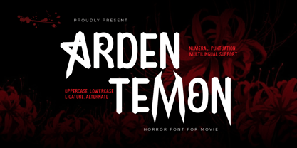 Ardentemon Font Poster 1