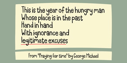 Legitimate Excuses Font Poster 2