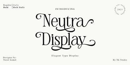Neutra Display Font Poster 1