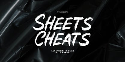Sheets Cheats Brush Font Poster 1