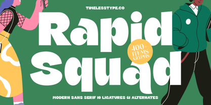 Rapid Squad Font Poster 1
