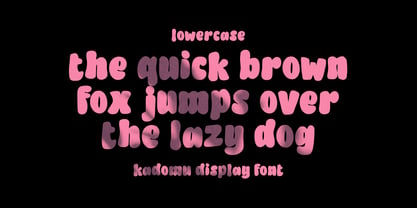 Kadomu Display Font Poster 8