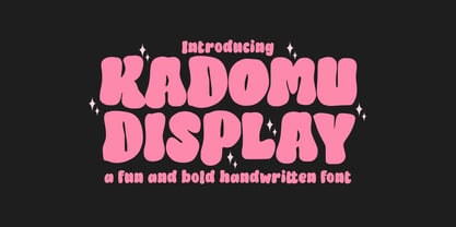 Kadomu Display Font Poster 1
