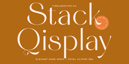Stack Qisplay Font Poster 1