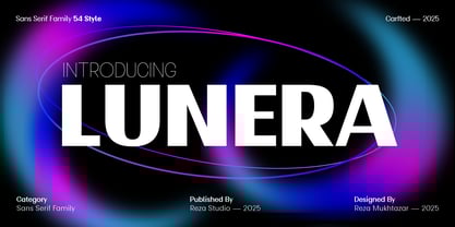 Lunera Font Poster 1